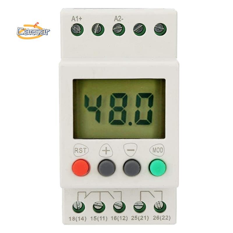 caesarA8Voltage Detection Relay SVR1000 ป้องกันแรงดันไฟฟ้า Digital Single Phase การตรวจสอบรีเลย์ป้อง