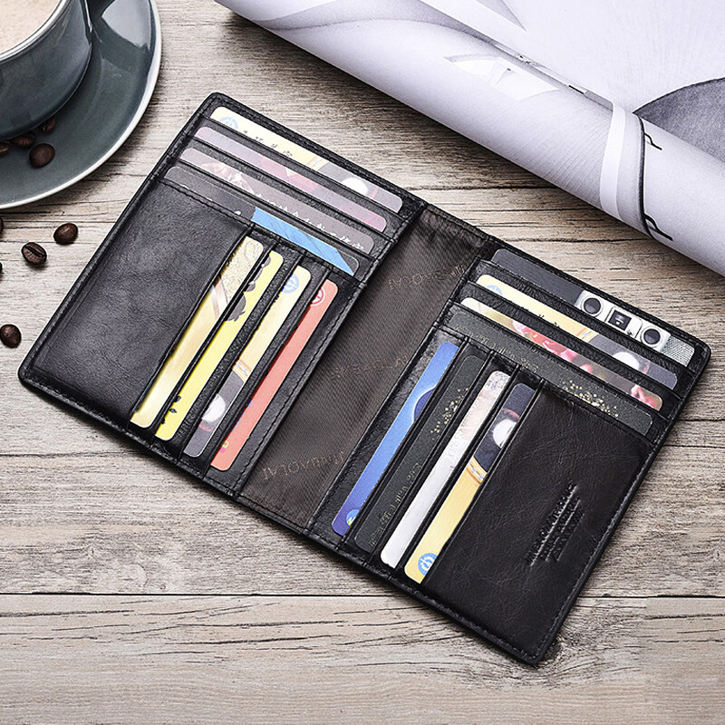 Vintage Boarding Pass Leather Pass Pass Pass Notebook Multi Card Slots ID ผู้ถือบัตรเครดิต