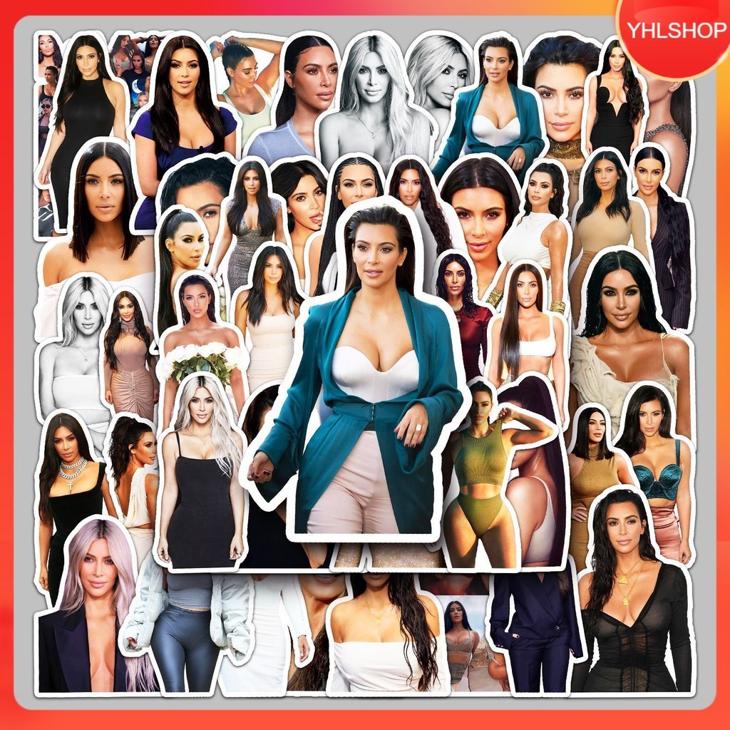 พร้อมส่ง 50แบบ Sticker นักออกแบบแฟชั่น คิม คาร์แดเชี่ยน Kim Kardashian Fashion Designer