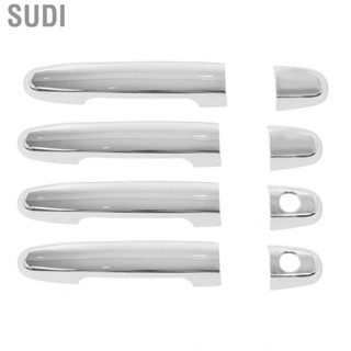 Sudi Car Exterior Door Handle Cover Trim Chrome Side  Protector Replacement for Toyota Hilux Vigo 2005‑2014