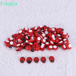 Fengha ใหม่ สติกเกอร์ไม้ ลาย Cabochon สําหรับตกแต่งผนัง