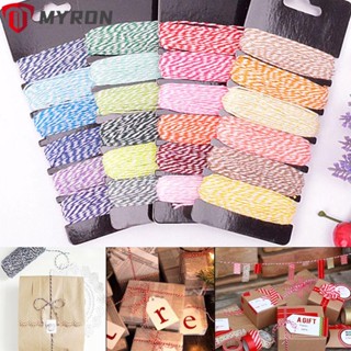 Myron 4Ply DIY สายเย็บผ้าสองสีงานแต่งงานงานเลี้ยงวันเกิดตัดตายตกแต่งเชือกฝ้าย