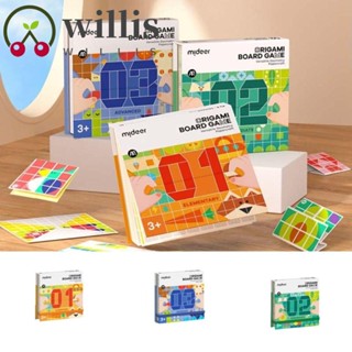 Willis เกมกระดานออริงามิ 3D ทรงเรขาคณิต พับได้ ของเล่นเสริมการเรียนรู้เด็ก