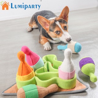 Lumiparty ของเล่นโบว์ลิ่ง ฝึกการเคี้ยวอาหาร ของเล่นสําหรับสัตว์เลี้ยง สุนัข