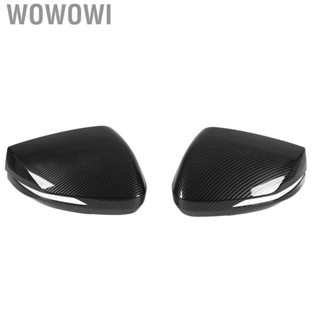 Wowowi Side Rearview Mirror Cover Trim  Car Carbon Fiber Style for DIY