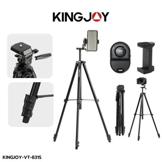 Kingjoy VT-831S tripod Professional High Quality Flip Lock Video Camera Tripod Video Equipment