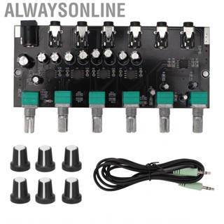 Alwaysonline 4 Way Stereo  Mixer Board Headphone  Power Amplifier Splitter E