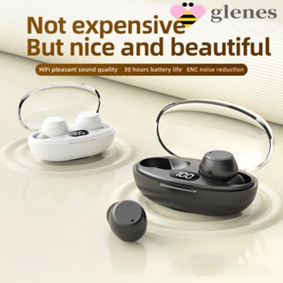 Glenes T62 หูฟังบลูทูธไร้สาย T62 IPX5 หน้าจอดิจิทัล ขนาดเล็ก กันน้ํา ควบคุมสัมผัส สําหรับฟังเพลง เล่นกีฬา