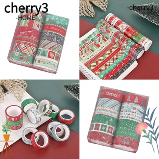 Cherry3 เทปวาชิ ลายหัวใจ DIY สําหรับตกแต่งสมุดภาพ เครื่องเขียน 12 ชิ้น ต่อชุด