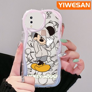 เคสโทรศัพท์มือถือ ซิลิโคนใส กันกระแทก ลายการ์ตูนมิกกี้เมาส์ สีครีม สําหรับ VIVO Y85 V9 V9 Youth V9 Pro Y85A Z1i Z3x