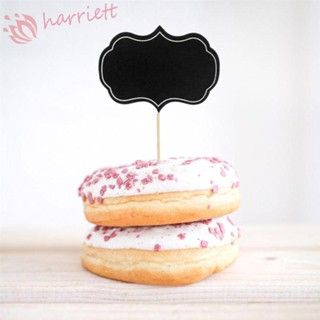 Harriett ธงไม้จิ้มฟัน สําหรับตกแต่งบ้าน ร้านอาหาร ปาร์ตี้ โต๊ะ DIY 10 24 ชิ้น