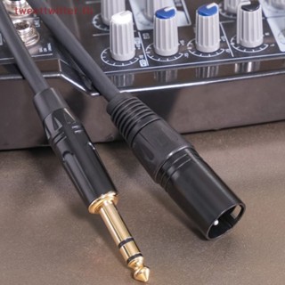 Tweet สายเคเบิลเชื่อมต่อสัญญาณ 1/4 นิ้ว เป็น XLR XLR 3-Pin ตัวเมีย เป็น Quarter นิ้ว ตัวผู้ XLR เป็นแจ็ค 6.35 มม.