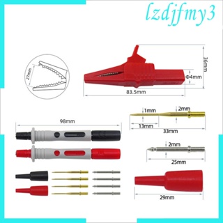 [Lzdjlmy3] ชุดมัลติมิเตอร์ คลิปตะขอทดสอบไฟฟ้า พร้อมคลิปปากจระเข้