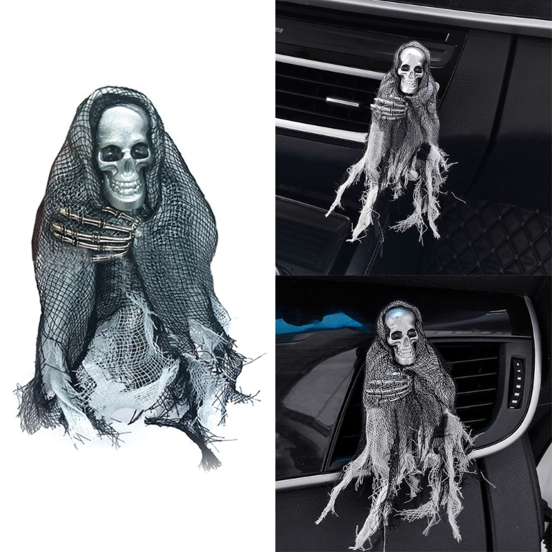 Cozy Aromatherapys Clip Delight Car Skull Air Vent Diffuser สําหรับผู้ที่ชื่นชอบฮาโลวีน