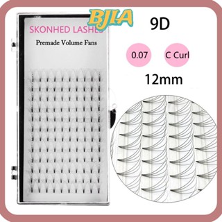 Bja ขนตาปลอม 12 เส้น ยาว ธรรมชาติ กึ่งถาวร