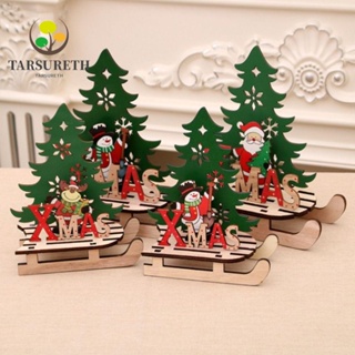 Tarsureth ตุ๊กตาซานตาคลอส คริสต์มาส แบบไม้ สําหรับตกแต่งบ้าน DIY