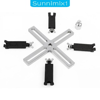 [Sunnimix1] ประแจฝาถังน้ํามันเชื้อเพลิง โลหะ 4 ขากรรไกร อเนกประสงค์ ปรับได้ ทนทาน อุปกรณ์เสริม สําหรับรถยนต์