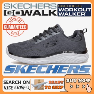 [รองเท้าผ้าใบผู้ชาย] Skechers_ DLUX FITNESS รองเท้าผ้าใบลําลอง ระบายอากาศ เหมาะกับการวิ่ง แฟชั่นฤดูร้อน สําหรับผู้ชาย