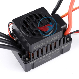 Goolrc ตัวควบคุมความเร็วไฟฟ้า 45A ESC กันน้ํา พร้อม 5.5V 3A BEC สําหรับรถบังคับ 1/10