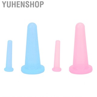 Yuhenshop 2 PCS Face Cupping Set Mini Silicone Soft Portable Vacuum Suction  Cup AP