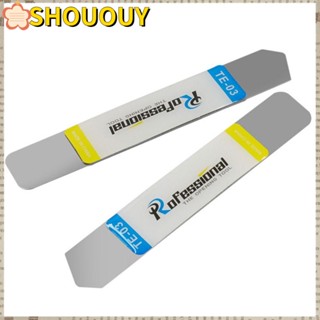 Shououy เครื่องมือซ่อมแซมหน้าจอ 10 ชิ้น, บาร์งัดแงะ สเตนเลส สีเงิน, เครื่องมือเปิดแบตเตอรี่ คุณภาพสูง เครื่องมือถอดกาวหน้าจอ