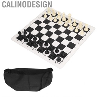 Calinodesign Chess Set Piece with Storage Bag for Family