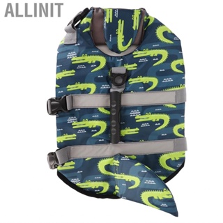 Allinit Dog Life Vest  Tear Resistant Lightweight Buoyant Preserver Adjustable Stylish for Swimming