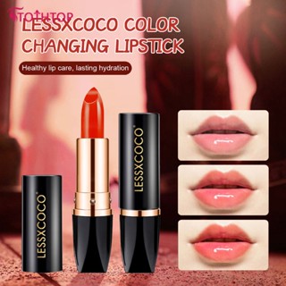 3สีLessxcocoลิปสติกชุดแคโรทีนซ่อมริมฝีปากMoisturizingอุณหภูมิเปลี่ยนแบบพกพาLip Balm Lipแต่งหน้า [TOP]