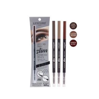 LIFEFORD SLIM EYEBROW PENCIL : ไลฟฟอร์ด สลิม อายโบรว์ เพนซิล ดินสอเขียนคิ้ว x 1 ชิ้น abcmall