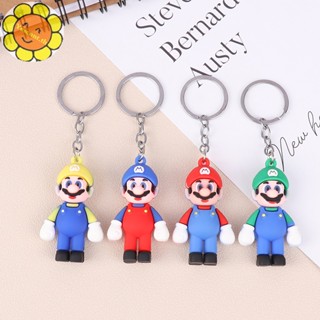 Yescont พวงกุญแจ จี้การ์ตูนเกม Super Mario 3D สําหรับแขวนกระเป๋าเป้สะพายหลัง