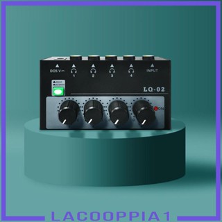 [Lacooppia1] เครื่องขยายเสียงสเตอริโอ โมโน เสียงรบกวนต่ํา แบบพกพา 4 ช่อง สําหรับเวที มิกซ์เบส