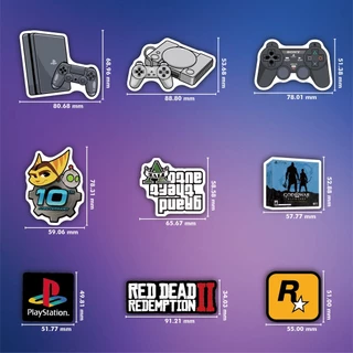 สติ๊กเกอร์ PVC กันน้ํา SONY PlayStation Theme 40 ชิ้น