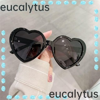 Eucalytus1 แว่นตากันแดด เลนส์โพลาไรซ์ รูปหัวใจ สีแคนดี้ เหมาะกับฤดูร้อน สําหรับปาร์ตี้ ชายหาด