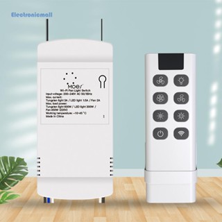 [ElectronicMall01.th] Moes สวิตช์พัดลมอัจฉริยะไร้สาย WiFi Tuya 220V AC