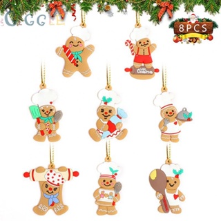 ⭐NEW ⭐Durable Gingerbread Man Xmas Tree Ornament Set Reusable 6pcs/7pcs/8pcs/12pcs