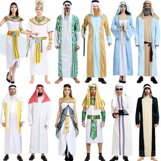 [0714]SHWZ-COS-QZZ Clothing Cross-Border Export Foreign Trade Ancient Egyptian Male Arab Saudi Dubai Robe Shepherd Clothes Gift  Parent-child clothing Halloween  Comic  Animation