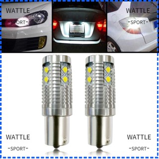 Wattle ไฟเบรก LED S25 3030 6500K แคนบัส สําหรับรถยนต์ 2 ชิ้น ต่อชุด