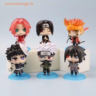 { Justenjoyingg.th } โมเดลฟิกเกอร์ PVC อนิเมะ Hinata Sasuke Kakashi Gaara Jiraiya Sakura Q Version 7 ซม. ของเล่น ของขวัญวันเกิด สําหรับเด็ก 6 ชิ้น ต่อชุด