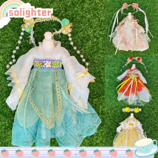 Solighter ชุดเสื้อผ้าตุ๊กตา กระโปรง สไตล์จีนโบราณ 16~17 ซม. DIY สําหรับเด็กผู้หญิง