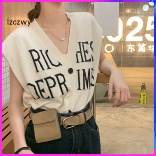 【พร้อมส่ง】เสื้อแจ็กเก็ตแขนกุด ผ้าถัก สําหรับผู้หญิง