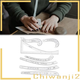 [Chiwanji2] ไม้บรรทัดอะคริลิค DIY อุปกรณ์เสริม สําหรับจักรเย็บผ้า 7 ชิ้น