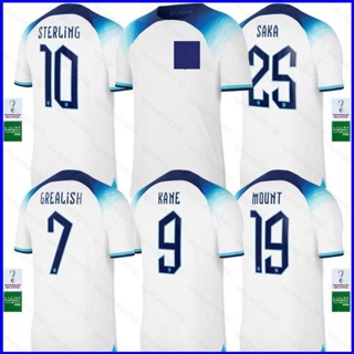 เสื้อกีฬาแขนสั้น ลายทีมชาติฟุตบอล GP1 22-23 World Cup England Kane Saka Grealish Player Version PG1