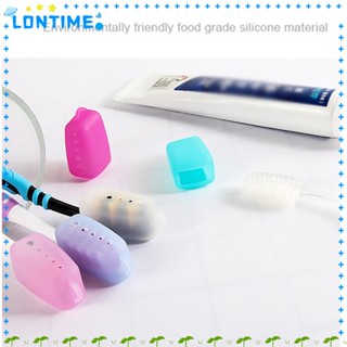 Lontime ฝาครอบหัวแปรงสีฟัน ซิลิโคน แบบพกพา ทําความสะอาดง่าย 10 ชิ้น