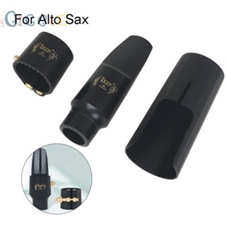 ⭐NEW ⭐Mouthpiece Set With Cap 3PCS 56.7g Accessories Black Metal ABS Musical