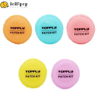 Lollipo1 แผ่นปะยางจักรยาน ทรงกลม 5 สี 14 ชิ้น