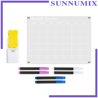 [Sunnimix] กระดานไวท์บอร์ด สําหรับวางแผนตู้เย็น บ้าน กิจกรรม