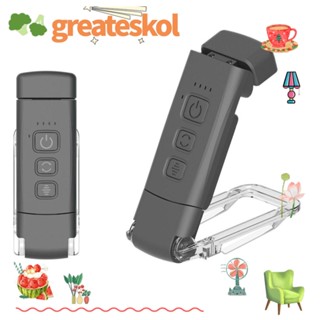 Greateskol โคมไฟอ่านหนังสือ 5 ระดับ ชาร์จ USB น้ําหนักเบา มีประโยชน์ 3 สี