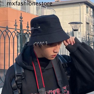 Mxfashione หมวกบักเก็ตลําลอง ผ้าฝ้าย ป้องกันแดด เข้ากับทุกการแต่งกาย แฟชั่นฤดูใบไม้ผลิ สไตล์ฮิปฮอป สําหรับผู้หญิง