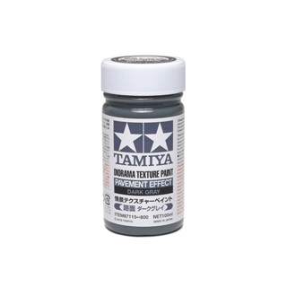 TAMIYA 87115 DIORAMA TEXTURE PAINT (PAVEMENT EFFECT, DARK GRAY, 100ml)