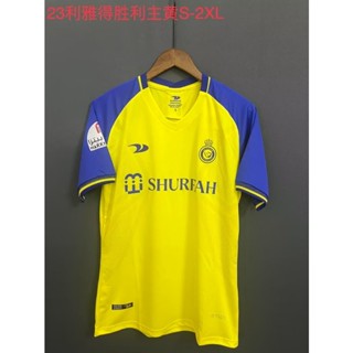 เสื้อกีฬาแขนสั้น ลายทีมชาติฟุตบอล Riyadh Victory Home Jersey 23-24 ไซซ์ S - XXL ชุดเหย้า AAA แบบแห้งเร็ว